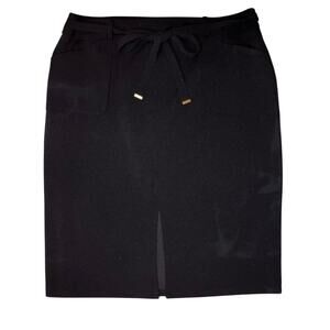 NYCC women’s large dress skirt front pockets tie and front center split classic